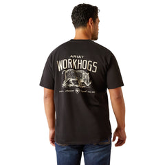 Ariat Mens Rebar Workhog Tee | Black