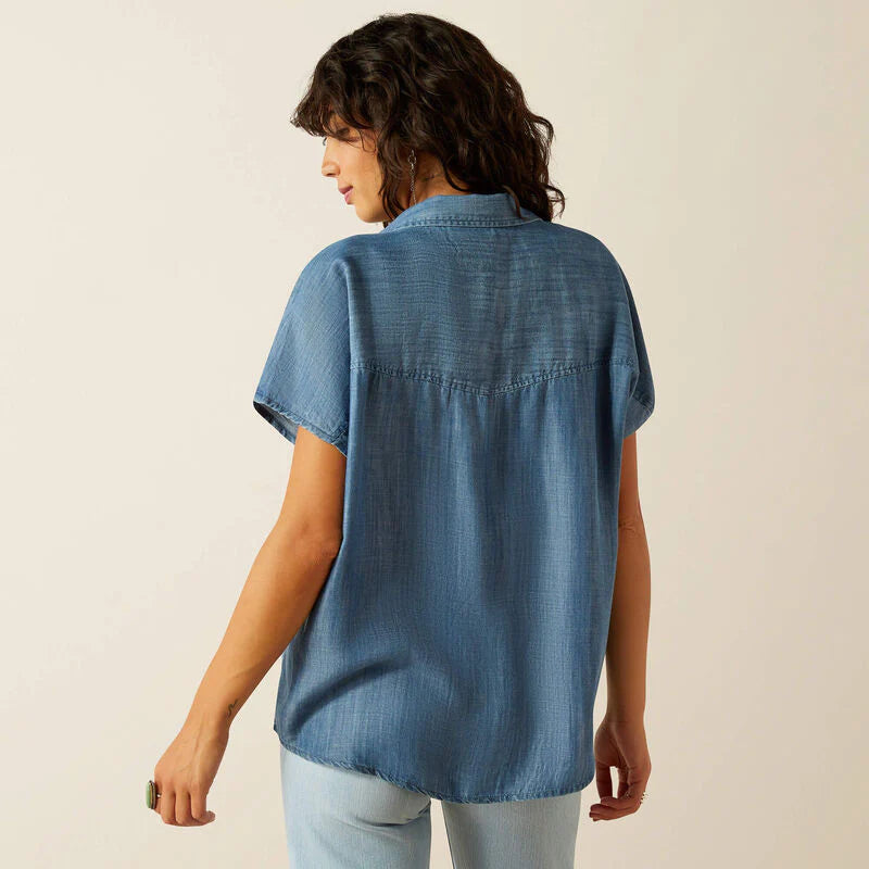 Womens Ariat Vacation S/S Shirt - Chambray