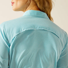 Ariat Ladies VenTek | Peacock Blue Check Shirt