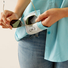 Ariat Ladies VenTek | Peacock Blue Check Shirt