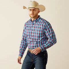 Ariat Men's Pro Series Smith Navy Classic Fit Shirt