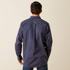 Ariat Mens Sammy Fitted Shirt | Dark Blue