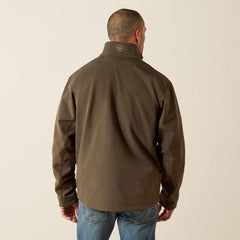 Ariat Mens Logo Softshell Jacket | Earth Green Heather