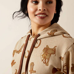 Ariat Womens Logo 2.0 Hoodie Savannah Tan Heather