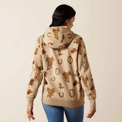Ariat Womens Logo 2.0 Hoodie Savannah Tan Heather
