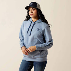 Ariat Womens Logo 2.0 Hoodie Vinatge Indigo Heather
