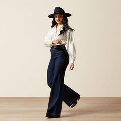 Ariat Womens Ultra High Rise Wide Leg Veronica Rinse