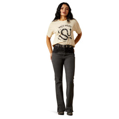 Ariat Womens Inked Tee Shirt - Oyster Grey