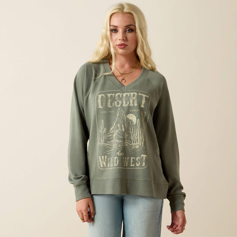 Ariat Womens Victoria Sweatshirt | Sea Spray