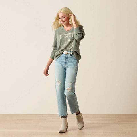Ariat Womens Victoria Sweatshirt | Sea Spray