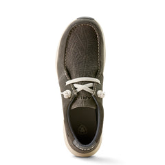 Ariat Mens Buckeye Waterproof Shoe H2O Java/Charcoal Elephant Print