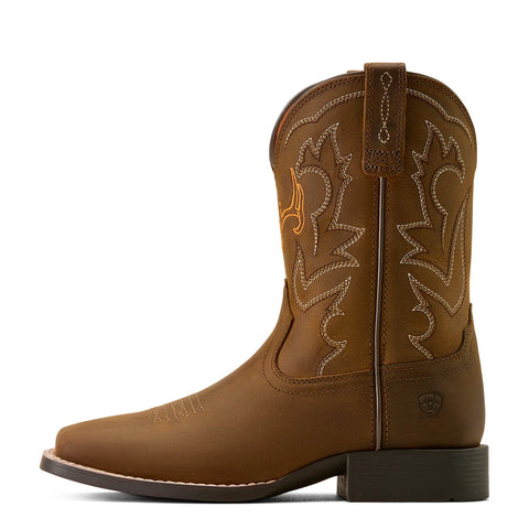 Kids' Deer Ridge Wide Square Toe Western Boot
