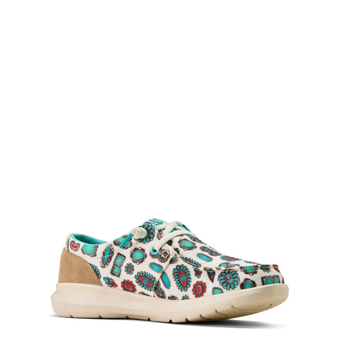 Ariat Womens Hilo Turquoise Jewelry Box/Camel Suede