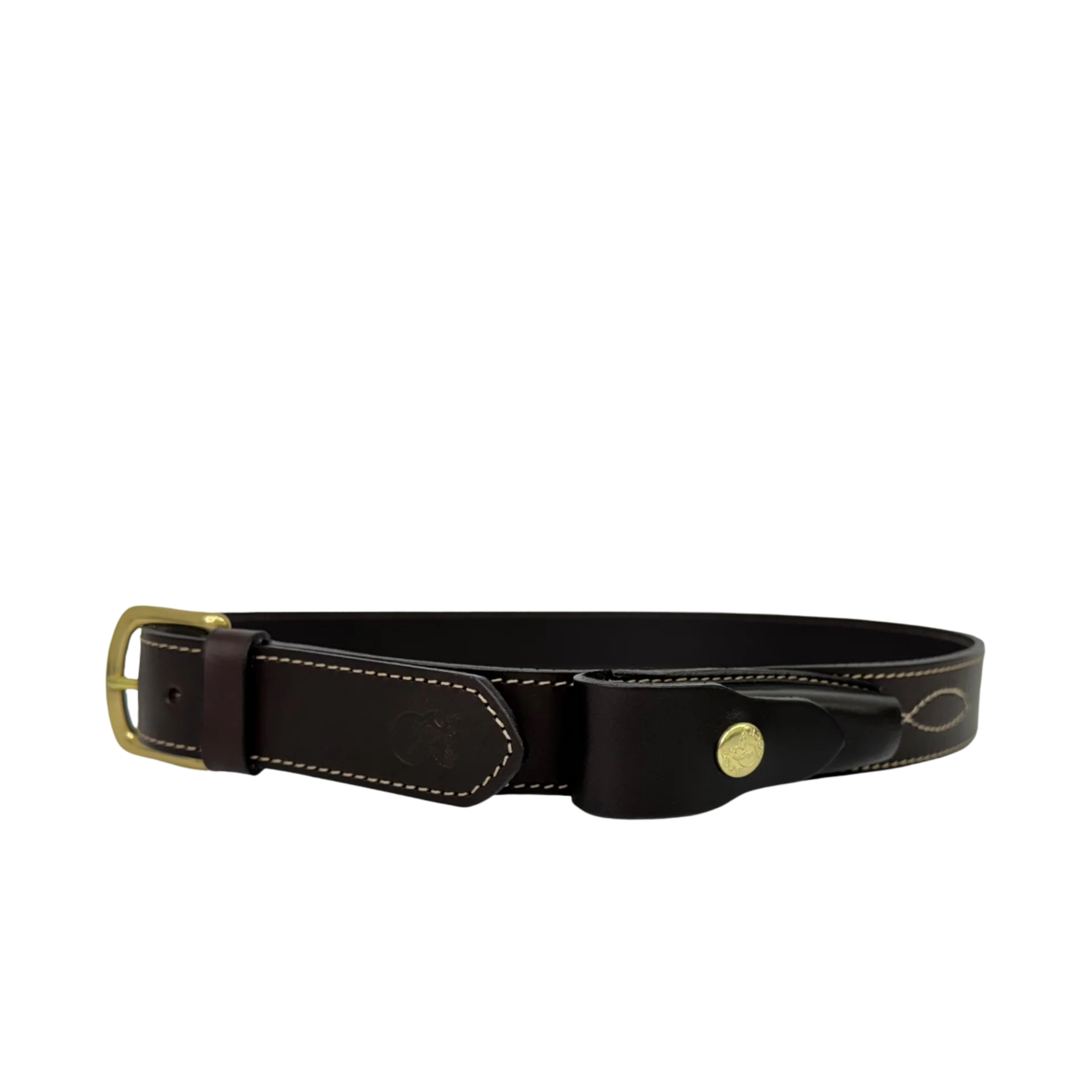 Boss Cocky Cattleman Belt with Clip Knife Pouch