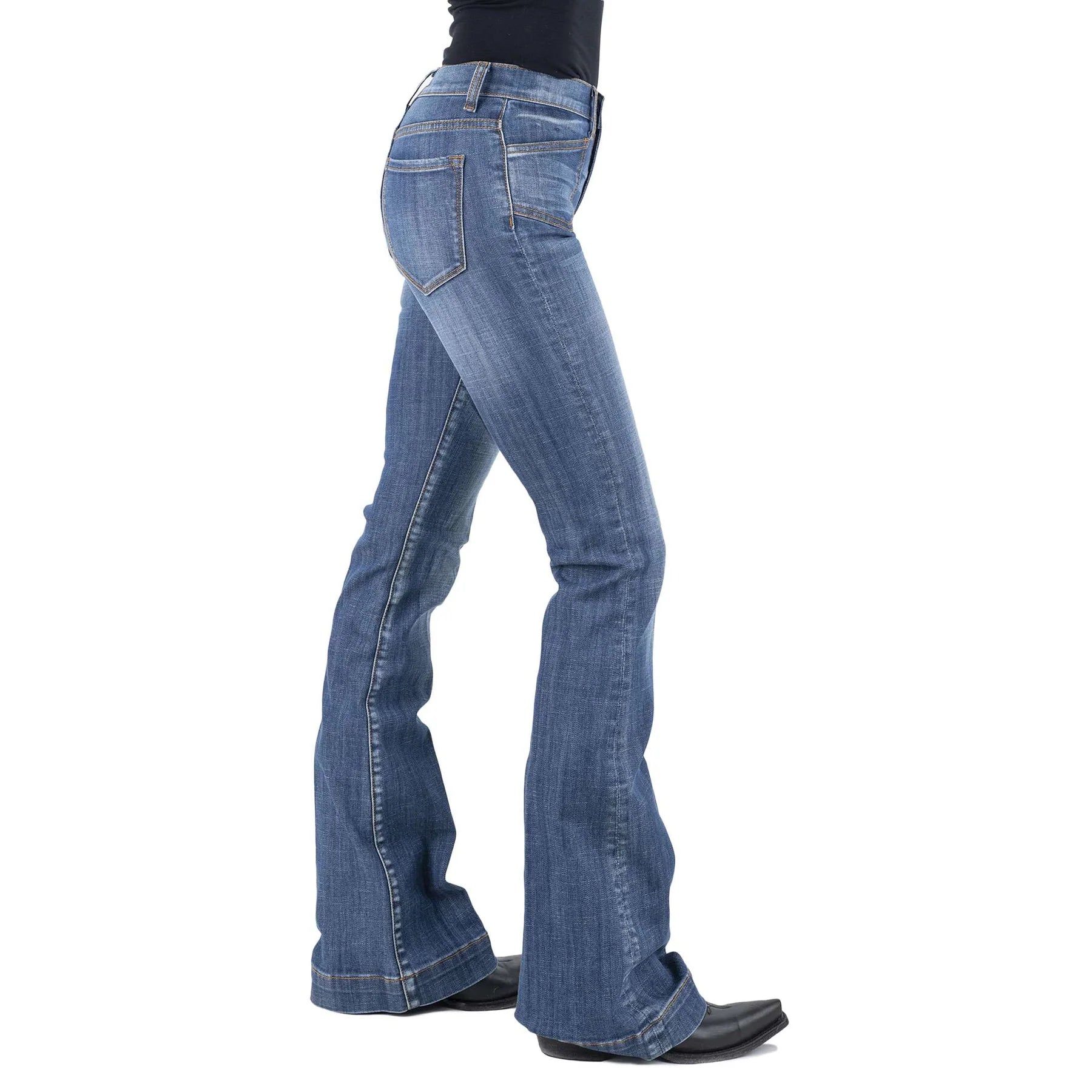 Stetson Women's Jeans 921 Flare Fit Plain Pocket