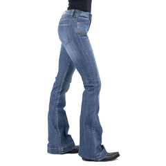 Stetson Women's Jeans 921 Flare Fit Plain Pocket