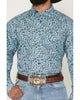Ariat Men's Phelps Blue Alixir Floral Paisley Shirt