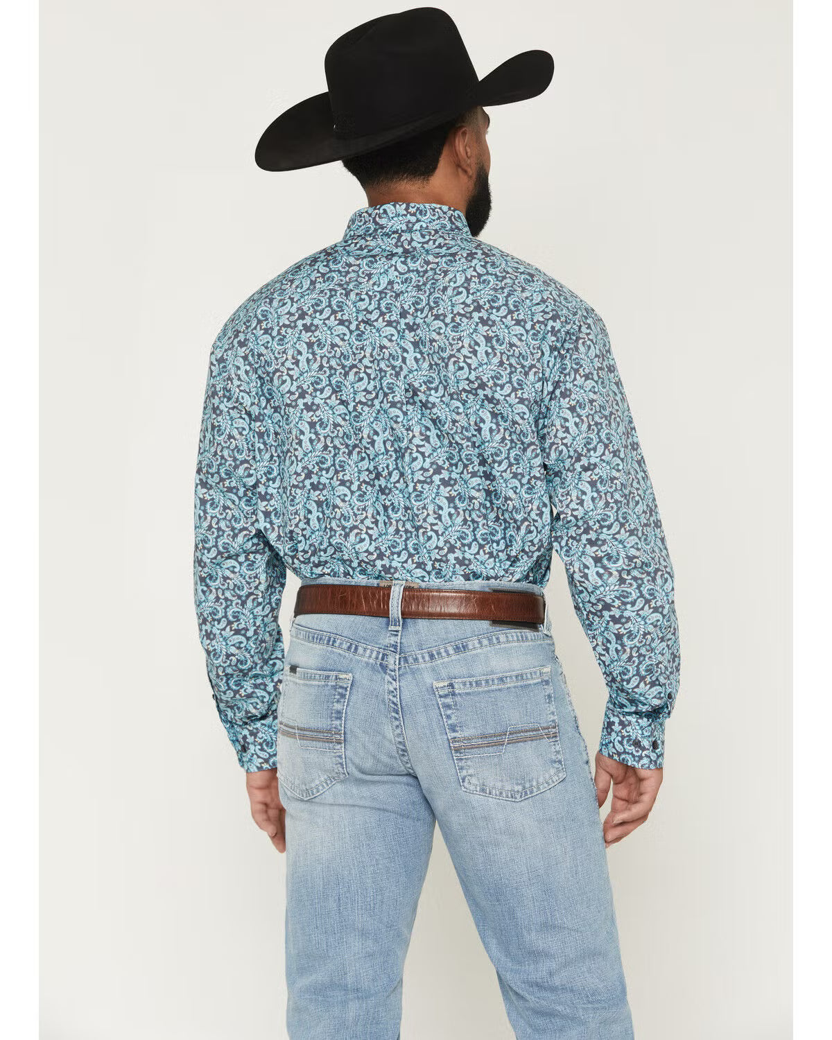 Ariat Men's Phelps Blue Alixir Floral Paisley Shirt