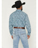 Ariat Men's Phelps Blue Alixir Floral Paisley Shirt