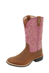 Twisted X Womens 11 Tech x2 Boot Russet Brown/Dusty Pink