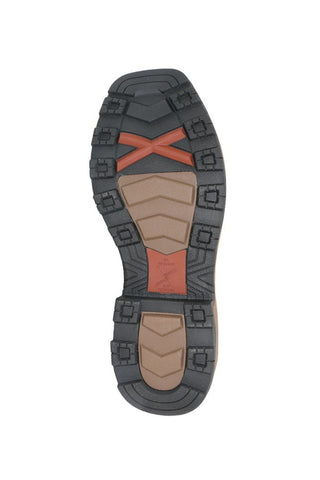 twisted X Mens 11 Ultralite Work Boot - Chocolate/Burnt Brown