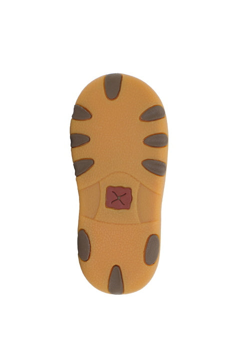 Twisted X Infant Casual Elastic Tie Bootie - Chocolate