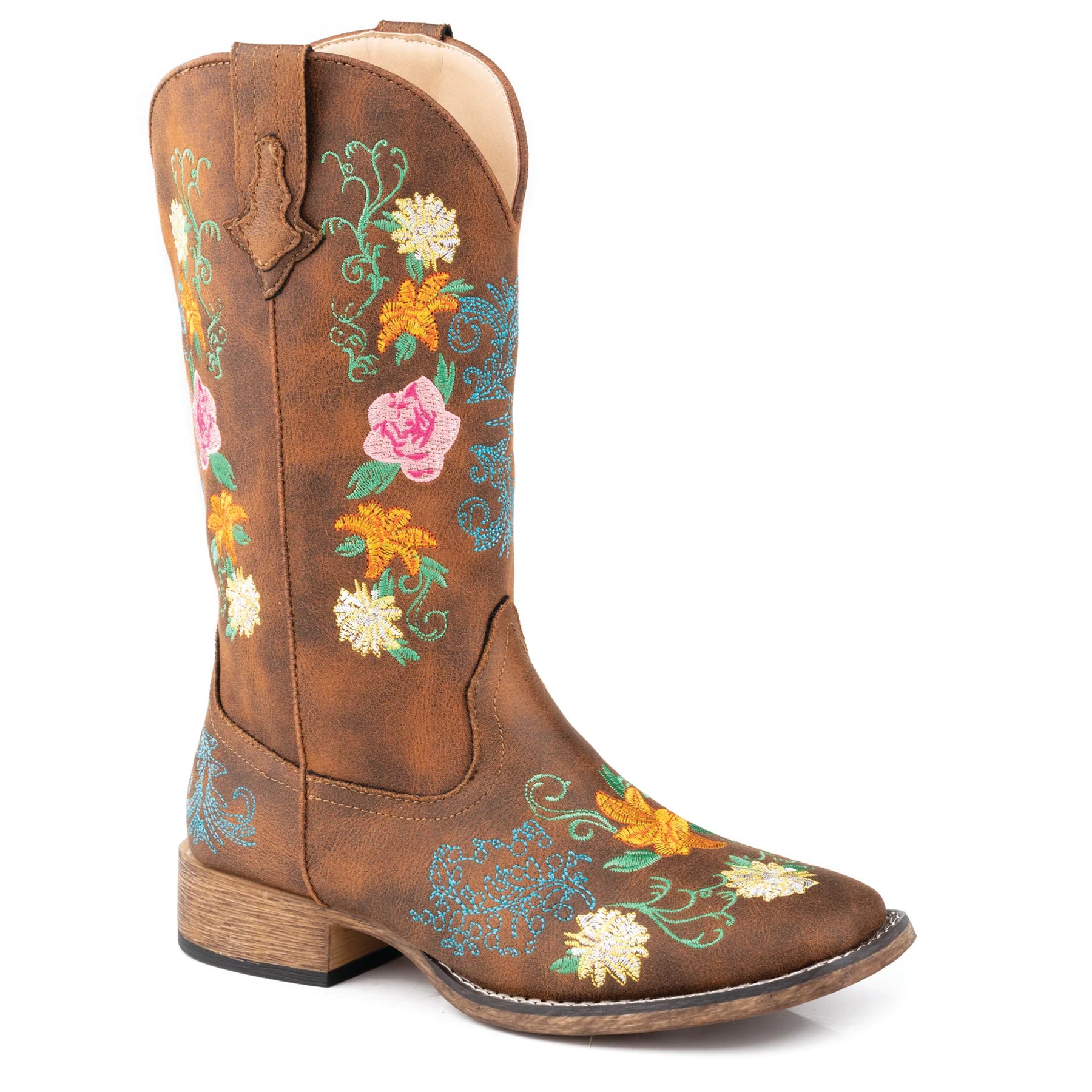 Roper Womens Bailey Floral Embroidered Boots