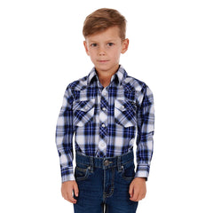 Pure Western Boys Mitchell LS Shirt