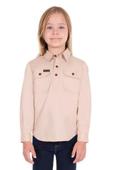 Hard Slog Kids Work Shirt - Half Placket
