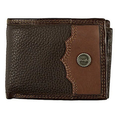 Wrangler Johnny Bi-fold Wallet - Dark Tan