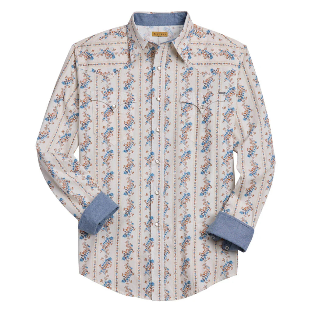 Men's Tin Haul  Vertical Aztec Print Shirt