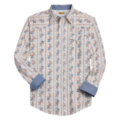 Men's Tin Haul  Vertical Aztec Print Shirt