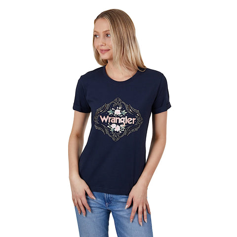 Wrangler Women's Darcy Tee-  Navy