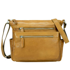 Leather Crossbody Camel Bag