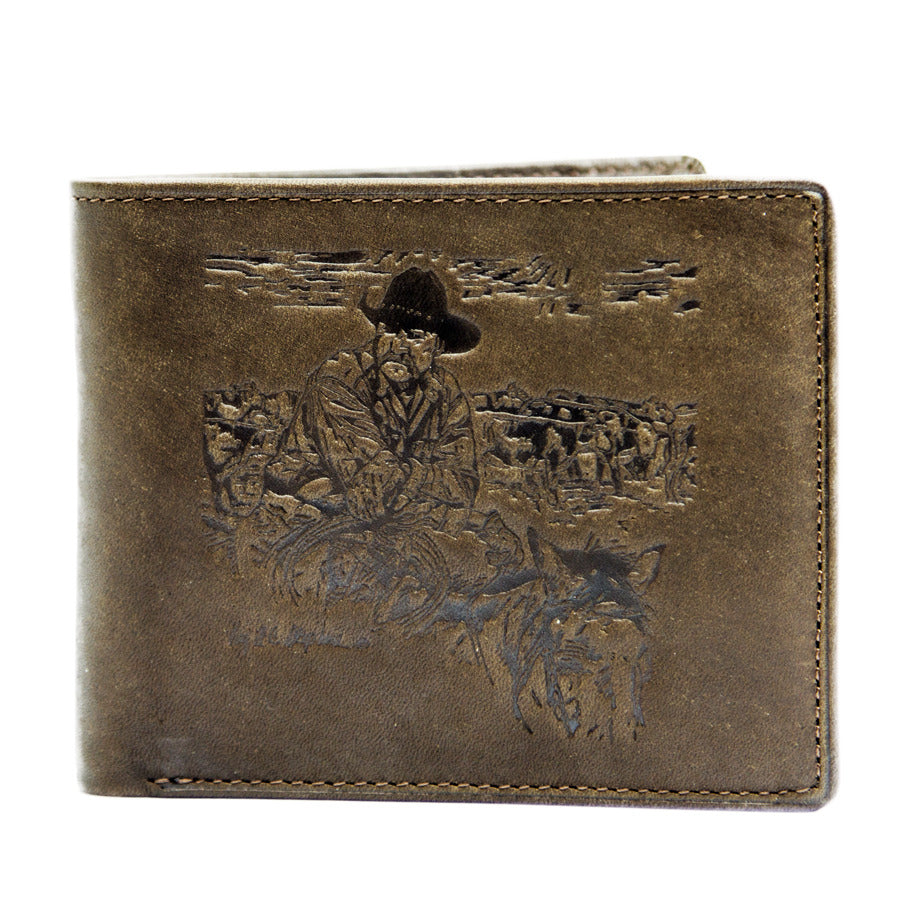 Men's Leather Bi-Fold Campdrafter Wallet | Old School 5102-D