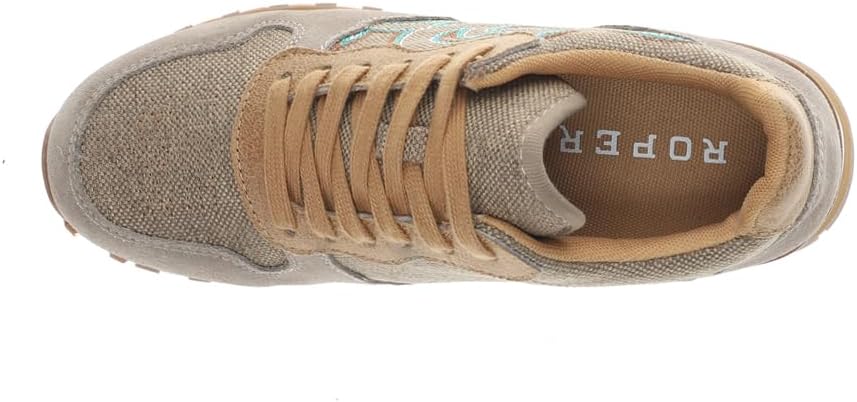 Roper Womens Giddyup Embroidered Lace Up Sneakers