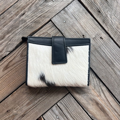 Compact Cowhide Wallet | Black