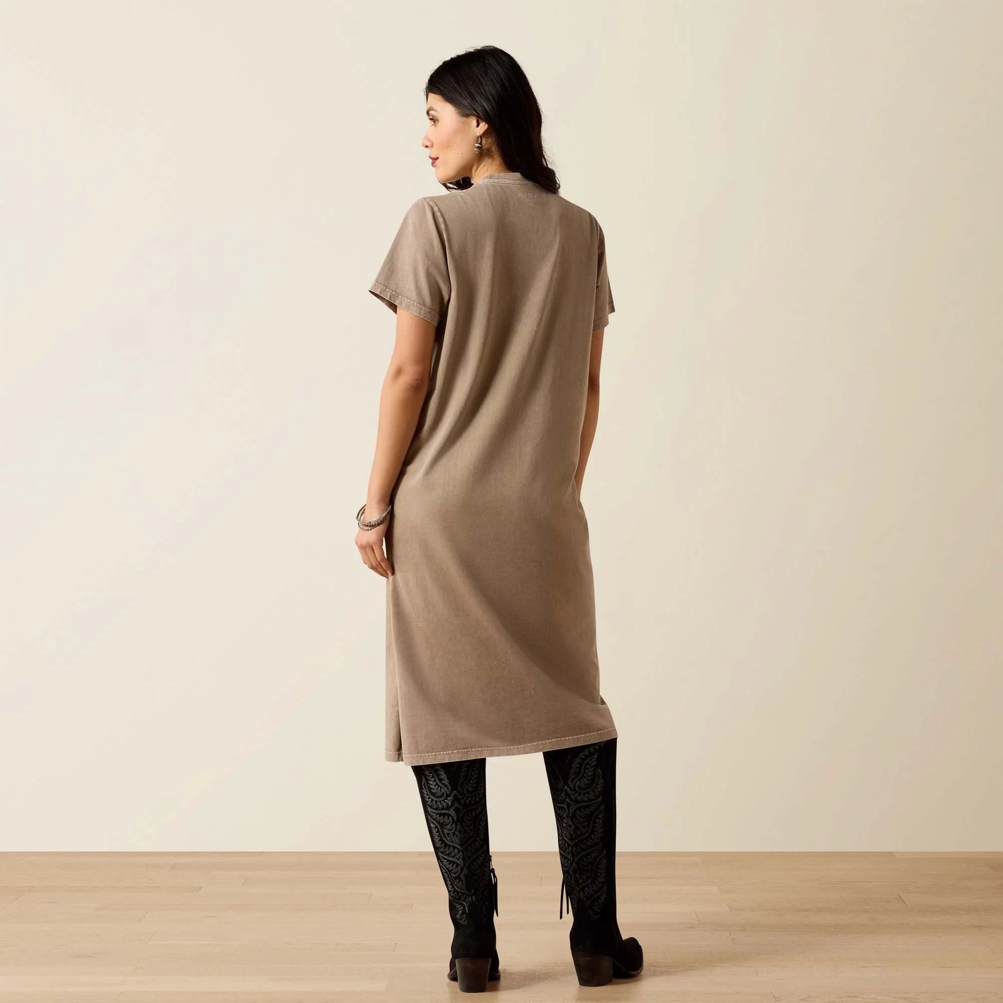 Ariat Womens Bandito Dress - Taupe Mineral WasH