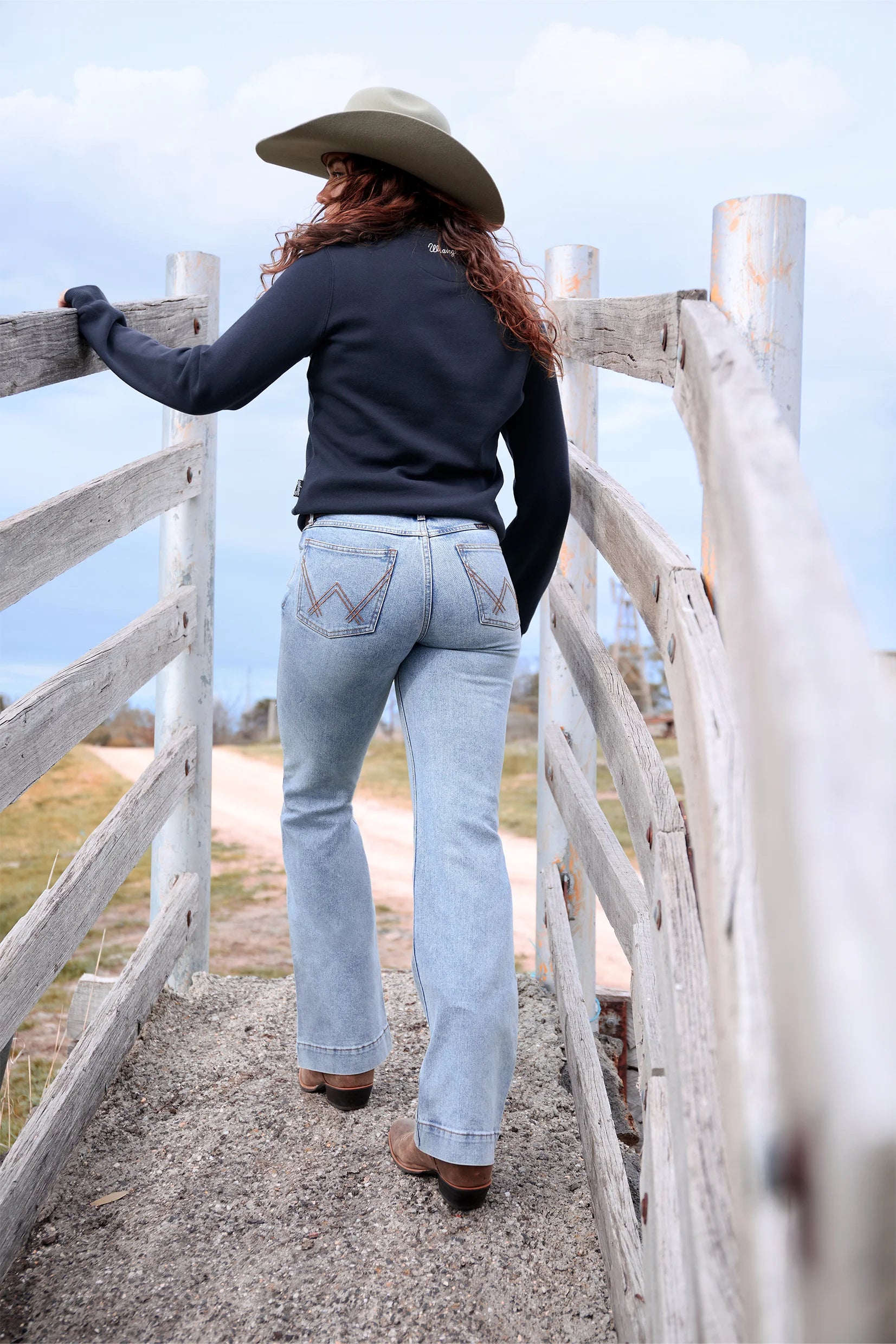 Wrangler Women’s Brianna Trouser Jean - Willow 34” Leg