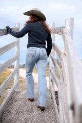 Wrangler Women’s Brianna Trouser Jean - Willow 34” Leg