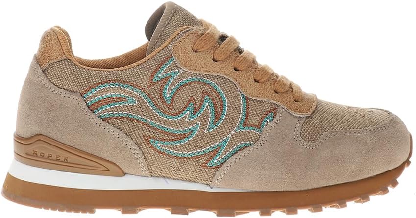 Roper Womens Giddyup Embroidered Lace Up Sneakers