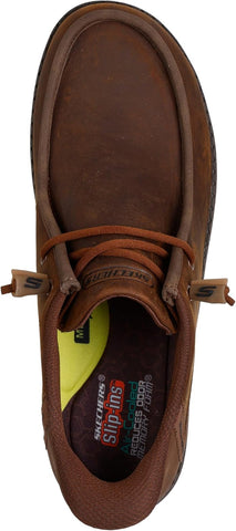 Sketchers Melson Edrick Slip on Shoe - Dark Brown