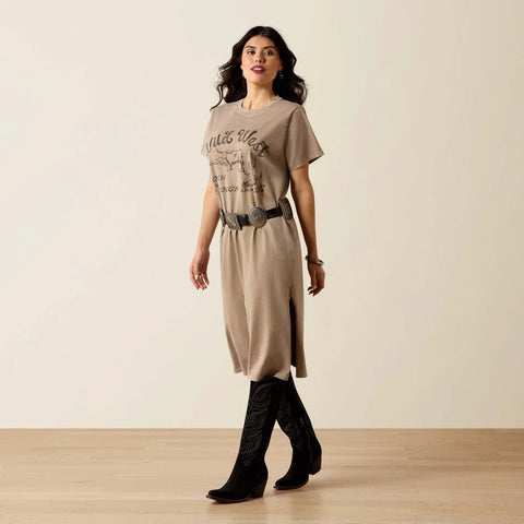Ariat Womens Bandito Dress - Taupe Mineral WasH