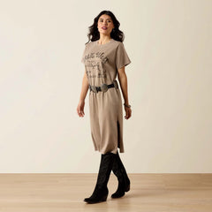Ariat Womens Bandito Dress - Taupe Mineral WasH