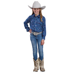 Girl's Roper Five Star Collection Aztec Print Shirt