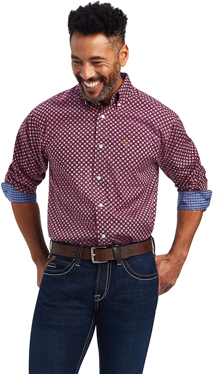 ARIAT Men's Wrinkle Free Deklan Classic Fit Shirt