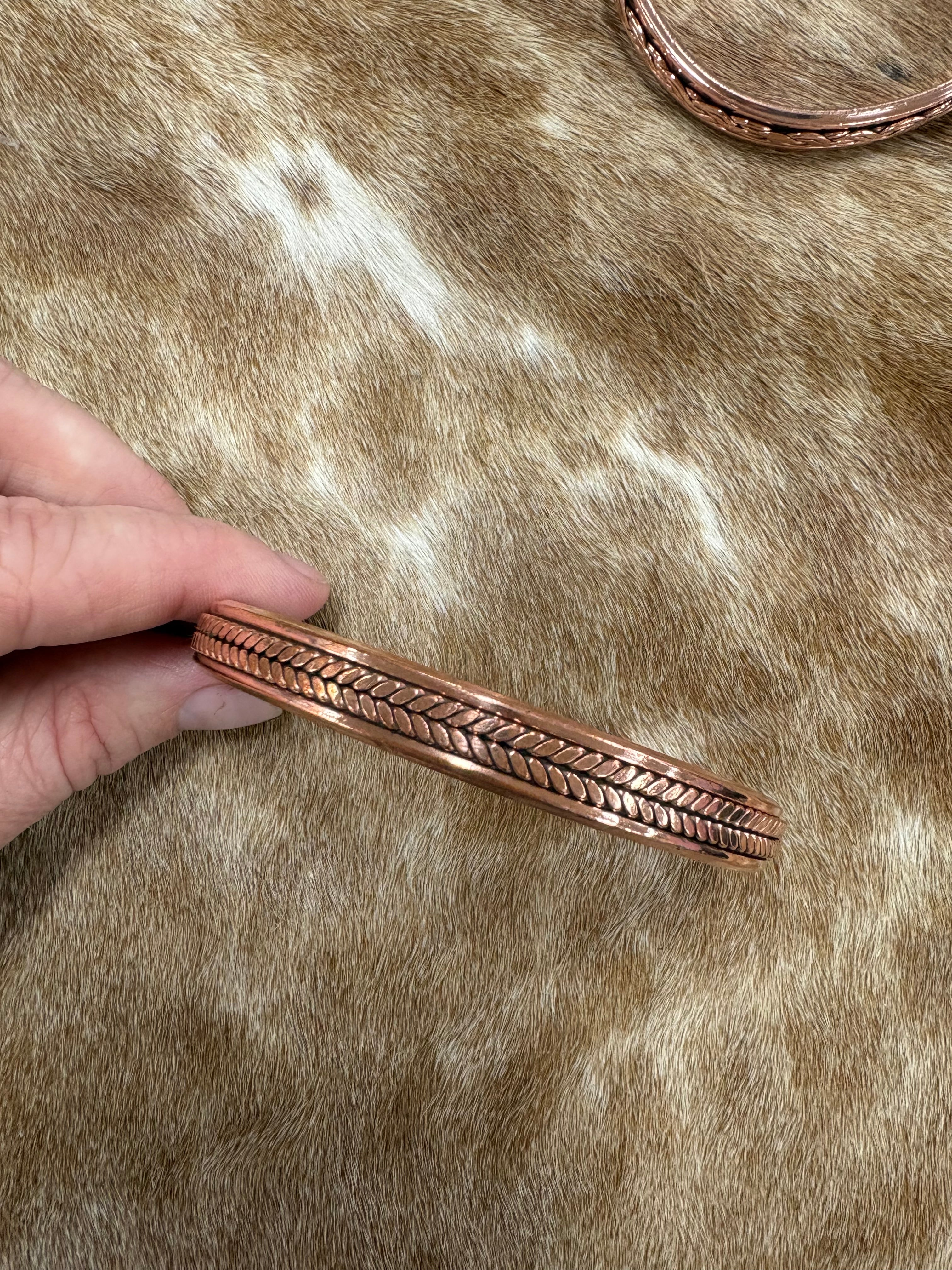 Magnetic Copper Cuff | Braid