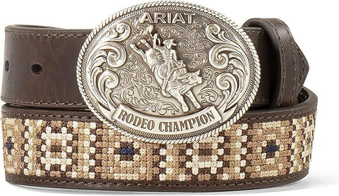 ARIAT Boys Rodeo Champion Belt Southwest Embroidery