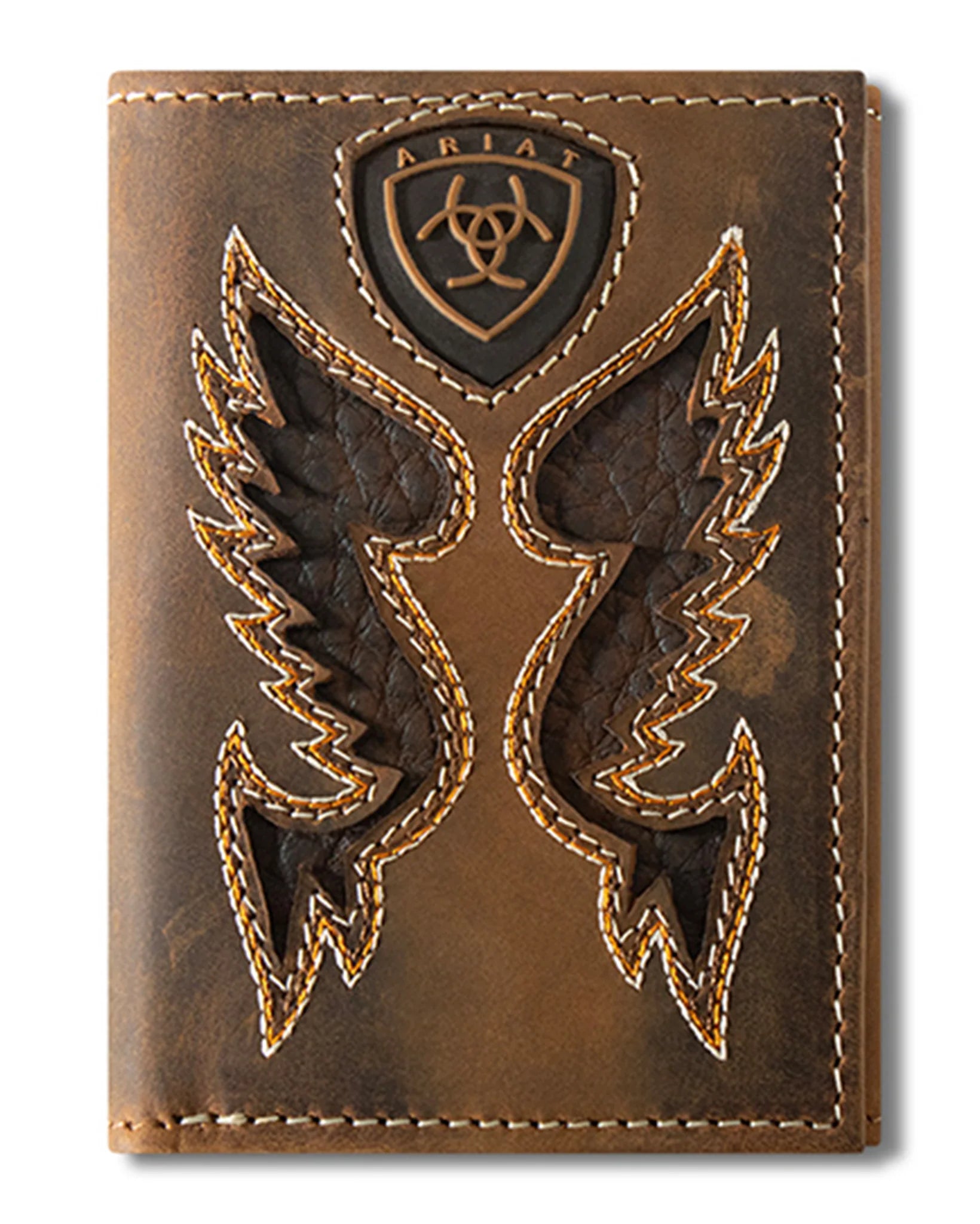 Ariat Tri-Fold wallet Boot Stitch Overlay