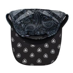 Ariat Paisley Trucker Cap - Black